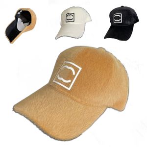 Designer-Baseballmützen, warme, weiche Fleece-Baseballmützen, kurze Plüsch-Baseballmütze aus Kunstfell, Baseballmütze, Hip-Hop-Kappe, polychromatische Outdoor-Sonne für Männer und Frauen