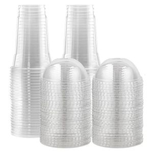 4050pcs 0600 ml jednorazowe przezroczyste plastikowe filiżanki sok z herbaty z herbatą zimny napój Smoothie z pokrywkami na wynos 240108