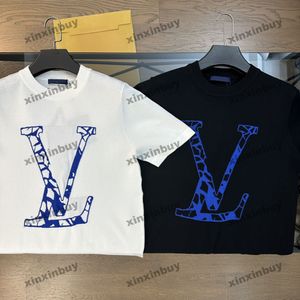 Xinxinbuy 2024 MĘŻCZYZNY PROJEKTOWANIE TEE T SHIRT Ski Hafdery koszykówki 1854 Kobiety Czarne białe czerwone żółte xs-2xl