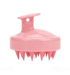 Newbeautiful och praktisk mjuk silikonchampo borstmassage schampo borste för att rengöra hårbotten hushållens badkammar frisör t9561274