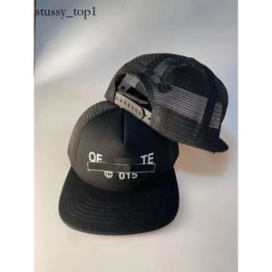 Offs vit hatt gratis lastbilsdesigner topp populärt boll cap casual cap elastic justerbar sport mössa utomhus net cap art off vit hatt 836