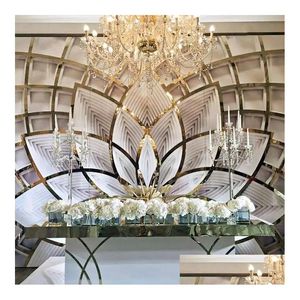 Party Decoration Wedding Banquet Pvc El Lobby Background Wall Stage Acrylic Flower Drop Delivery Home Garden Festive Supplies Event Dhzuw