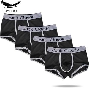 Underpants 4pcs/Los Boxer für Man Herren Unterwäsche sexy Hot Boxer Shorts kostenlos Versandanbecher Weihnachten Neujahrs -Slips Unterhosen