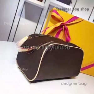 Designer-Tasche Großhandel Top-Qualität neueste Make-up-Tasche Doppelreißverschluss Clutch für Männer Frauen Kosmetiktasche große Reise-Organizer Lagerung Kulturbeutel Ledertasche