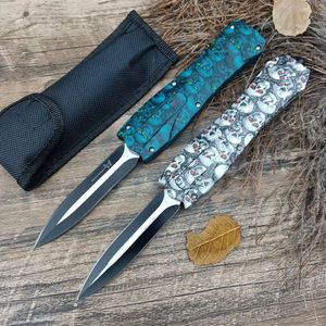 Tezgah yapımı Grim Reaper D/E OTF Otomatik Knife 3.7 