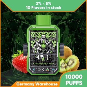 Partihandel engångsvapspenna 10000 puffs elektronisk cigarett 2% 5% mesh spole Förfylld POD -enhet 650mAh Batterisladdningsbar God smaksatt Vapers Pen EU Hot Sale