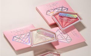 Handaiyan Face Diamond Crystal Highlighters Pressed Powder Compact Brightening Shimmer Complesion Bronzers 5 Color4379795を強調表示