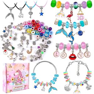 for Kit Charm Girls Kids Kits Making Set Bracelet Beads Jewelry Charms and DIY Crafts with Gift