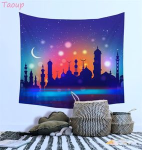 Taoup Eid Mubarak tablecloth رمضان ديكور المائدة الإسلامية تغطية رمضان كريم الإكسسوارات رمضان عيد النسيج حفل هدية مسلم 28706081