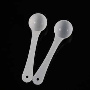 1000pcs 1G Professional Plastic 1 Gram Scoops Spoons For Food Milk Washing Powder Medcine White Measuring Spoons SN22059556897