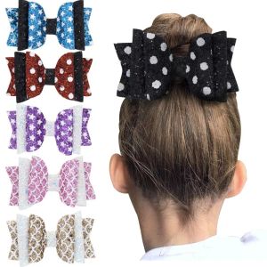 Hårtillbehör paljetter bågar klipp för flickor barn barn sjöjungfru stjärna dot glitter bowknot hårnål prinsessa barrettes huvudkläder bj