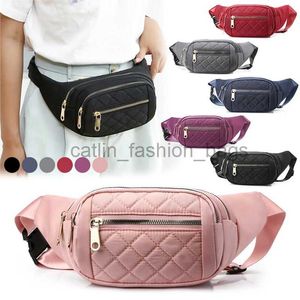 Omuz çantaları Kadın Ekose Bel Çantası Kadın Oxford Su Geçirmez Kemer Tasarımcısı Crossbody Chanyiler Moda Fanny Pack Banana Kalça Pursecatlin_fashion_BAGS