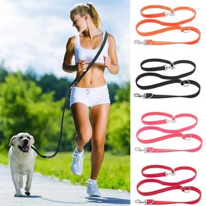 Dog Collars Multifunctional Hands Free Leash Durable Padded Pet Training Leads Nylon Double Puppy For Small Large Dogs