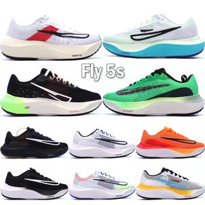 Fly 5 Homens Mulheres Correndo Tênis de Alta Qualidade ZOOMXS Designer Branco Clear Jade Total Laranja Brilhante Carmesim Ekiden Pack Racer Blue Volt Outdoor Sneakers Tamanho 36-45