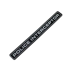 Acrylic POLICE INTERCEPTOR Car Body Emblem Rear Trunk Badge Sticker for Ford Fiesta Focus Mondeo Kuga Ranger Taurus Explorer