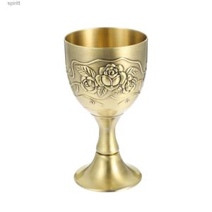 Wine Glasses Bronze Embossed Glass High-end Spirits Cup Large Martini Glasses for Centerpieces YQ240105