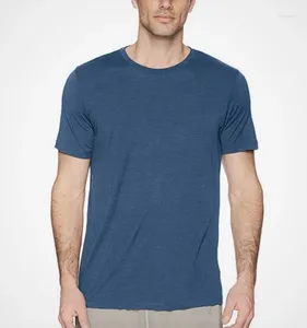 T-shirt da uomo Camicia in lana merino superfine Base Layer Tech Tee 160 grammi Traspirante e traspirante Anti-odore