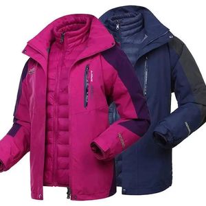 Jacken Herren Winter Inner Inner Fleece wasserdichte Wanderjacken Großgröße Frauen im Freien Sport warm Camping Trekking -Skischichten