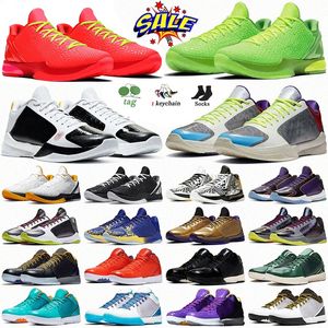 Üst Mambas Protro 6 5 Basketbol Ayakkabıları Eybl Mambacita Grinch Bruce Lee Del Sol Chaos Alternatif Düşünme Pembe Mücadelesi Kırmızı All-Star Koobes Erkek Sneakers Trainers