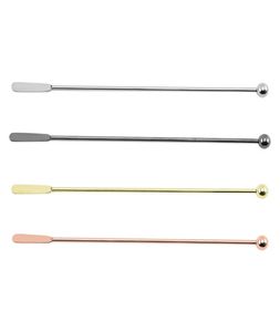 Bar Tools Stainless Steel Coffee Beverage Stirrers Stir Cocktail Drink Swizzle Stick with Small Rectangular Paddles XBJK22038399440