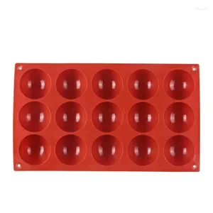 Bakformar 3d halv boll hemisfärisk bakverk silikonform för kakedekoration av sfärkonfektyr chokladbomber former