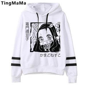 Sweatshirts New Demon Slayer Anime Funny Cartoon Hoodies Men Oversized Kimetsu No Yaiba Sweatshirt Casual Tanjiro Kamado Graphic Hoody Male