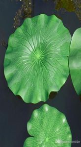 10 pz 1060 cm artificiale PE schiuma foglia di loto ninfea piscina galleggiante pianta acquario stagno di pesce decorazione della casa giardino decoration1724059