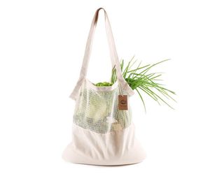 Återanvändbar shoppingväska fruktgrönsaker Eco Friendly livsmedelsväska Portable förvaringspåse Tote Mesh Net Cotton String String Påsar DBC 6630609