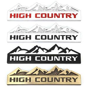 3D Metal High Country Emblem Car Fender Badge Trunk Trunk Dekal dla Ford Jeep Dodge Chevrolet High Country Akcesoria