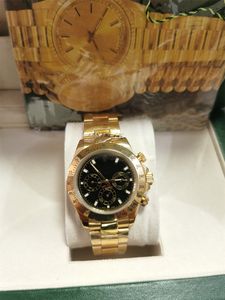 Con scatola originale Orologio di alta qualità 40mm 116503 116509 116523 Zaffiro 18 carati Oro giallo Nessun cronografo meccanico automatico Orologi da uomo 2024