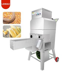 Industriell automatisk färsk majs Thresher Sheller Small sockermajs Threshing Peeling Shelling Machine till salu