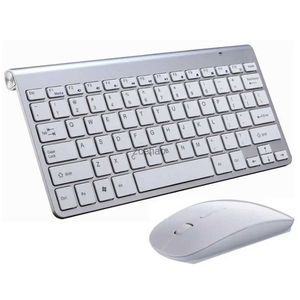 Tastiere 2023 2.4GHz Mini tastiera wireless Mouse Set Combo per computer desktop Laptop Notebook Smart TV KeyboardL240105