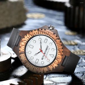 Wristwatches Luxury Wooden Watches Mens 2024 Wood Timepieces Luminous Quartz Wristwatch With Instructions For Female Drop