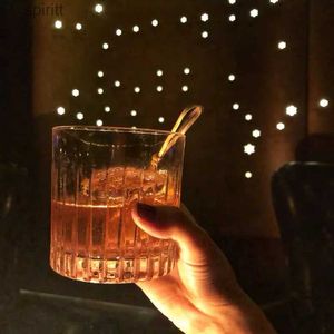 Kieliszki do wina japońskie w paski whisky kubek bar specjalny koktajl koktajlowy vintage spirytusowy szklany szklany kubek zagraniczny kieliszek do herbaty kubek yq240105
