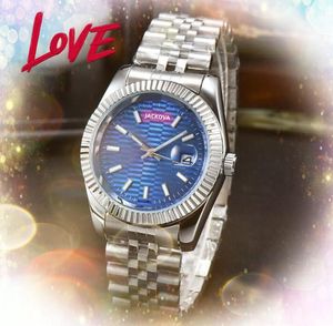 Men's Women's Luxury Quartz Battery Super Bright Watch Automatic Movement Hip Hop Iced Out Solid Fine Stainless Steel Band Clock Auto Day Date Time Wristwatch Gifts