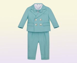 Anzüge Kind Formelle Kleidung Anzug Set Herbst Winter Jungen Jacekt Hosen Weste Outfit Kinder Baby Geburtstag Party Leistung Hochzeit Kostüm 1215616