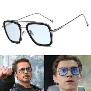 Sunglasses High Quality Iron Man Tony Stark Fishing Sunglasses Square Outdoor Sport Fishing Glasses Men Spider Eyewear Sports Sun Glasses