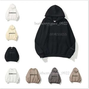 ESS Mens Designer Hoodies Женщина модная тренд Друзей Куртка Черно-белая серая принт буква Top Dream Coolie Size S-3XL