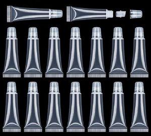 50 szt. 15 ml wargi błyszczyków Balsam Miękki wąż makijaż Squeeza subbottling przezroczysty plastikowy pojemnik na wargi B00109222628