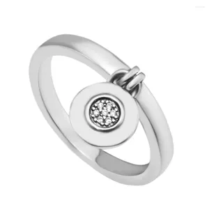 Klusterringar ringsignatur med tydlig CZ för kvinnor Anel Masculino Silver 925 Jewelry Men Anillos Sterling Wedding