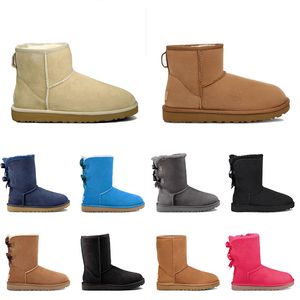 Botas de tornozelo de designer de luxo Ultra mini bota de plataforma rosa ugh Tasman chinelos mostarda semente tazz chinelos mulheres homens australiano inverno neve camurça botas de pele superior