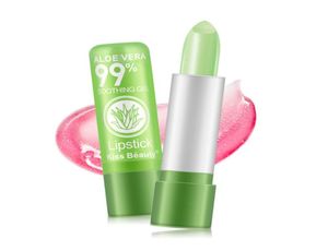 Mais novo batom que muda de cor à prova d'água brilho labial que muda de cor batom de longa duração Aloe vera bálsamo labial7461313