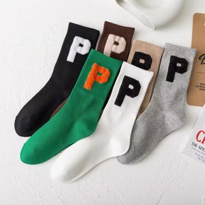 Fashion Designer High Quality P brand Socks Women Men Cotton All-match Classic Ankle Hook Breathable Stocking Mixing Football Basketball Sports Sock