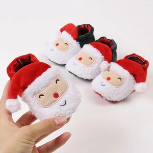 Boots Infant Christmas Booties Soft Baby Santa Winter Warm Fleece Slippers Snow Crib Shoes For Girls Size 13 Girl