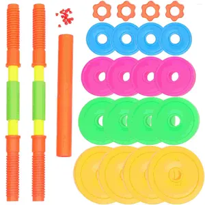 Dumbbells 1 Set Of Plastic Dumbbell Kids Barbell Adjustable Exercise Hand Weight