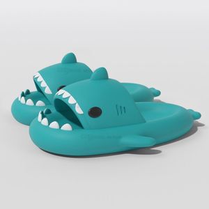 Summer Home Women Shark Slippers Anti-skid EVA Solid Color Couple Parents Outdoor Cool Indoor Household Funny Shoes O5zE#