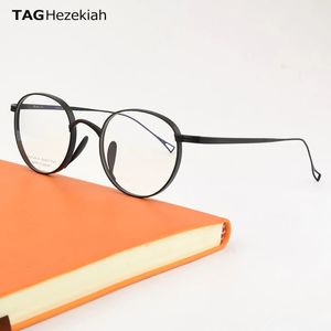 Pure okulary ramy Mężczyźni retro okulary okulary recepty 2024 Vintage krótkowzroczność optyczna męska marka okularów 113 240109