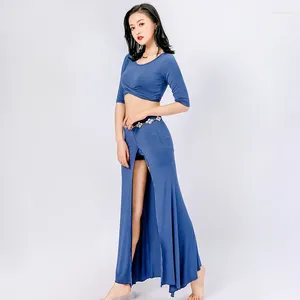 Work Dresses #9804 China Style Belly Dance Clothes Women Skinny Short Tops Slim High Waist Shorts Skirts Ladies Performance Woman