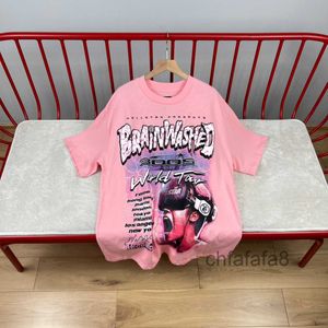 Mode Herren T-shirts Frauen T-Shirts Luxurys Designer Hellstar Pink T-Shirt Männer Casual Kurzarm Street Designer Top BVCL