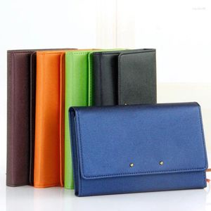 Multifunction A7 Planner Pocket Notebook Organizer Small Notepad Leather Cover Office Business Daily Memos Note Stationery Diary